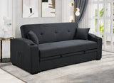 Pull Out 3 in 1 Convertible Modern Sofa Sleepert, Cup Holders, Pillows and Pockets