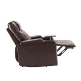 Recliner with USB Charging Port and Hidden Arm Storage 2 Cup Holders Design and 360° Swivel Tray