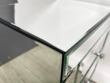 Silver Mirrored Nightstand