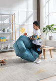 Kid's Bean Bag Chair Velvet Fabric Memory Sponge Stuffed