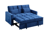66.25'' Velvet Pull Out Sofa Sectional