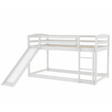 Twin over Twin Bunk Bed with Convertible Slide and Ladder