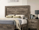 Nightstand Natural Tone Faux Wood Veneer