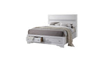 King Size Storage Bed in White