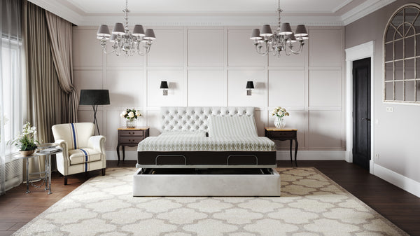 Copper Lux Hybrid 14' Split Top Queen Mattress With Copper Infused Contouring Memory Comfort Layer and Supportive Coil System