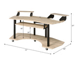 Computer Desk, Natural Oak