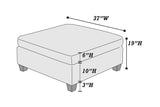 Grey Sectional 6pc Couch Set Corner L