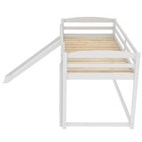 Twin over Twin Bunk Bed with Convertible Slide and Ladder