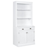 Modern Bookcase with 2 Doors and 1 Drawer Storage