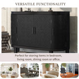 Cabinet with Antique Pattern Doors for Hallway, Entryway, Living Room, Bedroom
