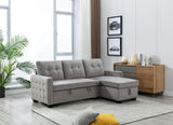 Reversible Sectional Storage Sleeper Sofa Bed