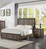 Oak Finish Nightstand Paper veneer