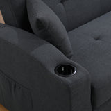 Pull Out 3 in 1 Convertible Modern Sofa Sleepert, Cup Holders, Pillows and Pockets