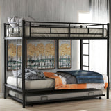 Twin over Twin Bunk Bed with Trundle