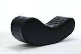 Rocking Leisure chair for back stretching - bench, Relax Yoga Chaise Leather Curved Sofa