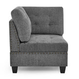 Grey U shape Modular Sectional Sofa