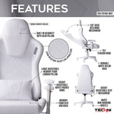 Techni Sport Velvet Memory Foam Gaming Chair