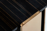 Modrest Modern Ebony & Rosegold Coffee Table