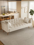 Love seat sofa, American retro beige velvet
