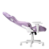 Purple Velvet Memory Foam Gaming Chair
