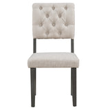 Grey 6-Piece Dining Table and Chair Set