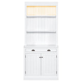 Modern Bookcase with 2 Doors and 1 Drawer Storage
