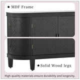 Cabinet with Antique Pattern Doors for Hallway, Entryway, Living Room, Bedroom