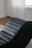 Rocking Leisure chair for back stretching - bench, Relax Yoga Chaise Leather Curved Sofa