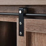 TV StandvBarn door modern &farmhousevwood entertainment center