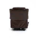 Anitque Brown Leather lift chair Dual Motor  with 8-Point Vibration Massage and Lumbar Heating