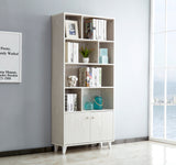 White Bookcase with 2 Doors