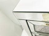 Silver Mirrored Nightstand
