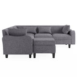 Modern Sectional Sofa with coffee table ottoman