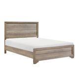 Queen Contemporary Bed frame Natural Finish