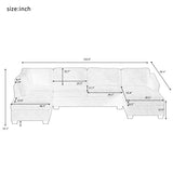 Modern Large  U-Shape Sectional Sofa