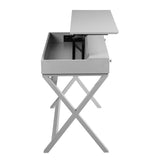 Lift Desk with 2 Drawer Storage, Computer Desk with Lift Table Top