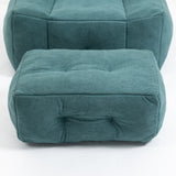 Fluffy Green bean bag chair