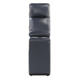 Reclining Sectional with Left Chaise Navy Blue