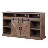 TV Stand Fireplace for TVs up to 80 inches, Minimal Assembly