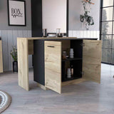 Multi Brown Kitchen Island