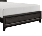 Modern Style Clean Line Design Gray Finish 1pc Queen Size Bed Contemporary Bedroom Furniture