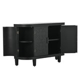 Cabinet with Antique Pattern Doors for Hallway, Entryway, Living Room, Bedroom