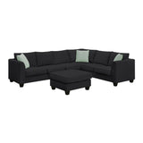Black  Sectional Sofa Couch
