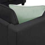 Sectional Sofa Couches Living Room Sets, 7 Seats Modular Sectional Sofa with Ottoman, L Shape Fabric Sofa Corner Couch Set with 3 Pillows