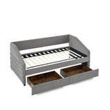 Twin Size Daybed with Two Drawer Trundle
