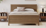Wood Platform Bed Frame with Headboard