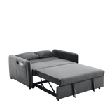 Sofa Bed, 3-in-1 Versatile Velvet with Adjustable Backrest