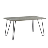 Grey Modern Sleek Design 5pc Dining Set Table