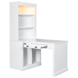 83" Tall Bookshelf with Writing Desk