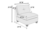 Modular Sectional 9pc Couch Set